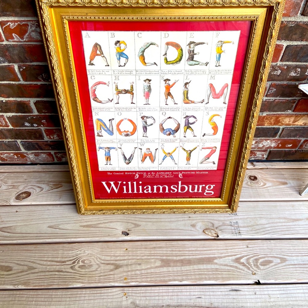 Williamsburg framed Alphabet